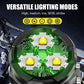 Mini Three-Eye Super Power Flashlight