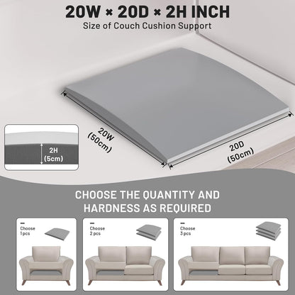 Sofa Cushion Support for Sagging Seats - High-Density Foam Insert with Non-Slip Base for Enhanced Comfort & Posture 🏠💫