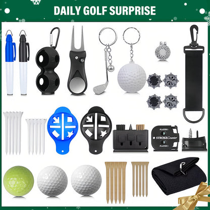 ⛳ 50% DE RÉDUCTION MAINTENANT ! 🎄 Calendrier de l'Avent Golf - 24 Cadeaux Surprises, Améliorez Votre Jeu avec Style et Qualité ✨