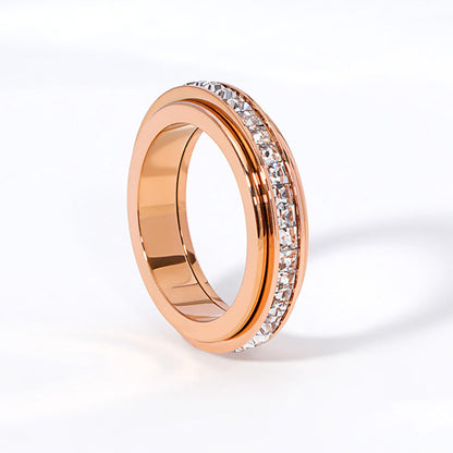 💍 PROMO FLASH : 50% DE RÉDUCTION ! 🔄Bague Rotative en Acier Titane ✨