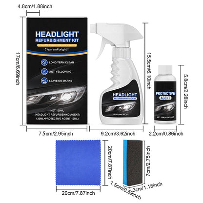 🏆 Offre spéciale du dernier jour :18.99€ ! 🎁 2 achetés 1 offerts 🚘 Liquide de restauration pour phares automobiles, produit de remise à neuf avec revêtement cristallin améliorant la transparence