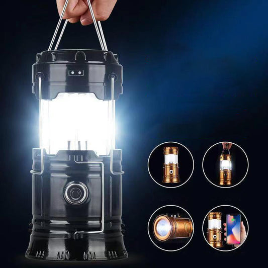 🏕️ PROMO FLASH : 50% DE RÉDUCTION ! ✨Lampe de Camping Rétractable à Énergie Solaire – Charge Solaire + USB & Étanche IP65 for Un Éclairage Fiable en Plein Air