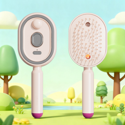 📢📢50 % de réduction !! ⏰ Brosse Électrique Cheveux – Spray Hydratant, Massage & Lissant Instantané ✨📦