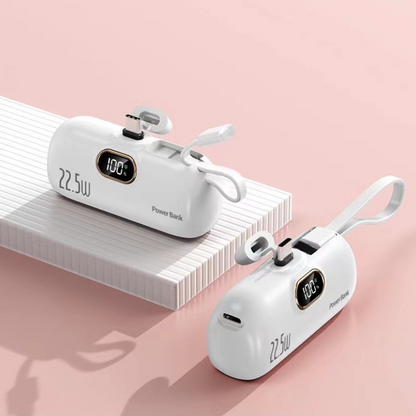 🏆  50 % DE RÉDUCTION EN CE MOMENT !  🔋 Mini batterie externe de 5000 mAh – Charge rapide, ultra-compacte et idéale pour les voyages 📱
