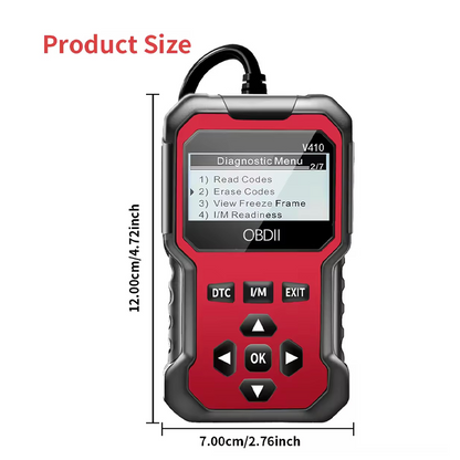 🚗 50 % de réduction 🔧 Scanner OBD2 professionnel – Diagnostic complet, effacement 1 clic & 8 langues ! Compatible tous véhicules 1996+ 📊💡