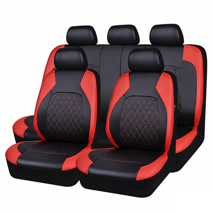 🏆 50 % DE RÉDUCTION EN CE MOMENT ! 🚗 Lot de 9 housses de siège auto en cuir à coupe universelle