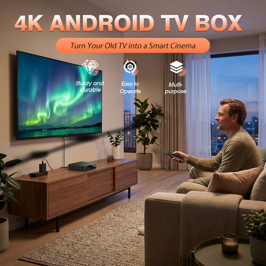 4K Android TV Box with 2.4G/5G WiFi and BT 5.0