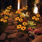 🌻 50% DE RÉDUCTION ! ☀️ Lampes Solaires Tournesol Étanches – Pétales Réalistes, IP65 & Allumage Automatique🌿✨🏡