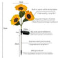🌻 50% DE RÉDUCTION ! ☀️ Lampes Solaires Tournesol Étanches – Pétales Réalistes, IP65 & Allumage Automatique🌿✨🏡