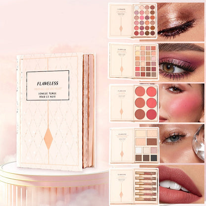 🏆 50% DE RÉDUCTION ! 💐 Magic Makeup Book – Palette de maquillage tout-en-un comprenant des ombres à paupières, du fard à joues, un enlumineur et un gloss | Le cadeau de Noël idéal pour elle 🎄🇬🇧