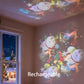 🎉Projecteur LED à rotation dynamique – Effet dynamique à rotation automatique, éclairage lumineux et tamisé, polyvalent pour les fêtes et la décoration d'intérieur ✨
