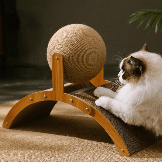 ✨ 50% DE RÉDUCTION ! 🐱 Boule à Gratter Naturelle en Sisal – Sisal Écologique – Creuse & Rotative & Double Face for Chat & Canapé Protégé