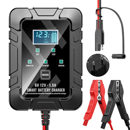 🔥Offre à durée limitée : 53 % de réduction🔥 Chargeur de batterie automatique 1,5 A, 6 V et 12 V
