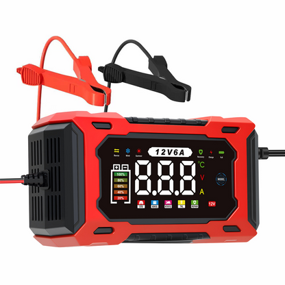 ⚡ 50% DE RÉDUCTION ! 🚙 Chargeur intelligent 12V 6A, réparation impulsion, écran LCD, toutes protections intégrées