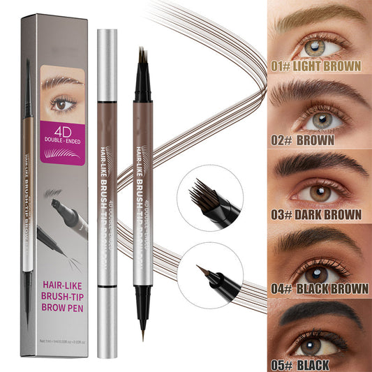🏆 Offre spéciale du dernier jour :19.99€ ! 🎉 1 achetés 1 offerts 🎁Crayon à sourcils liquide 2-en-1 résistant à l'eau