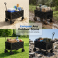 💯 50% DE RÉDUCTION ! 🛒 Chariot Pliable Extérieur – Oxford 600D & Acier Carboné – 80kg/130L & Roues 360° for Pique-Nique & Jardinage