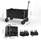 💯 50% DE RÉDUCTION ! 🛒 Chariot Pliable Extérieur – Oxford 600D & Acier Carboné – 80kg/130L & Roues 360° for Pique-Nique & Jardinage
