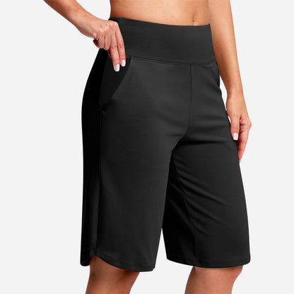 🏆 50 % DE RÉDUCTION EN CE MOMENT ! 💐 Shorts de yoga taille haute pour femmes avec poches
