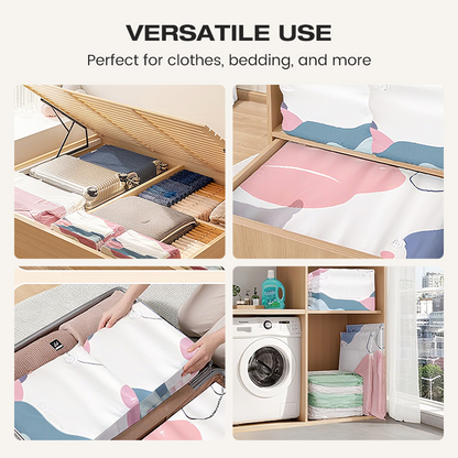 🎉 50% DE RÉDUCTION ! 💐 ACHETEZ 2, OBTENEZ 1 GRATUIT ! 🛏️ Sacs de rangement sous vide sans pompe – Gain de place jusqu’à 80% – Matériau résistant PA+PE, idéal pour vêtements, literie & coussins