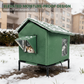 🐈 50% DE RÉDUCTION ! 🌧️ Maison pour Chat Extérieure Surélevée Toutes Saisons – Oxford + Aluminium Thermique – Imperméable & Isolée – Pliable pour Confort Douillet ✨