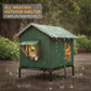🐈 50% DE RÉDUCTION ! 🌧️ Maison pour Chat Extérieure Surélevée Toutes Saisons – Oxford + Aluminium Thermique – Imperméable & Isolée – Pliable pour Confort Douillet ✨