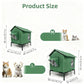 🐈 50% DE RÉDUCTION ! 🌧️ Maison pour Chat Extérieure Surélevée Toutes Saisons – Oxford + Aluminium Thermique – Imperméable & Isolée – Pliable pour Confort Douillet ✨
