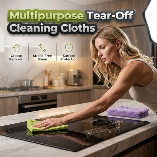 🧽Deux achetés, un offert🌿 Lingettes de Nettoyage Réutilisables 2-en-1 – Découpables et Multi-usages ✨