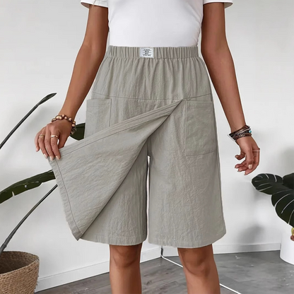 🛍️ -50% MAINTENANT !  Short Femme 🎀 Ceinture Élastique  Grandes Poches ✨ Léger & Respirant