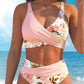 👙 50 % DE RÉDUCTION EN CE MOMENT ! 💐 Ensemble bikini taille haute à imprimé floral pour femme – Motif floral élégant, coupe taille haute flatteuse, tissu doux, idéal pour les journées à la plage et à la piscine ☀️