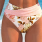 👙 50 % DE RÉDUCTION EN CE MOMENT ! 💐 Ensemble bikini taille haute à imprimé floral pour femme – Motif floral élégant, coupe taille haute flatteuse, tissu doux, idéal pour les journées à la plage et à la piscine ☀️