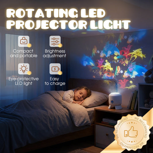 🌌 Projecteur LED Rotatif à Effets Dynamiques – Créez un Monde Magique dans la Chambre !
