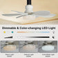 ⏳ DERNIER JOUR DE PROMOTION : 50 % DE RÉDUCTION 🔥 Ventilateur de plafond avec éclairage LED 40 W – 52 cm, ultra-silencieux avec télécommande 🎯 | E27 + adaptateur B22 GRATUIT 🔌 | Pour la chambre 😴, la cuisine 👩‍🍳 et le garage 🛠️