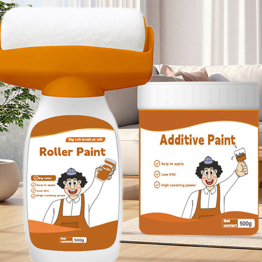 🏆 50 % DE RÉDUCTION EN CE MOMENT ! 🖌️Muurreparatie Verfroller met Witte Touch-Up Verf – Snel Vlekken, Krassen en Strepen Wegwerken
