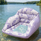 📢 PROMO FLASH 50%🏊‍♀️Flotteur Piscine en Forme de U – Design Chaise Ergonomique, Assise en Maille, Gonflable, 2 Couleurs, Durable & Portable🌴