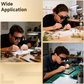 🔍 50% DE RÉDUCTION ⏰ Loupe LED de précision pour électronique & artisanat – Support réglable & zoom 10-20X – Mains libres, éclairage puissant – idéale pour soudure, réparation horlogère ou peinture miniature🛠️