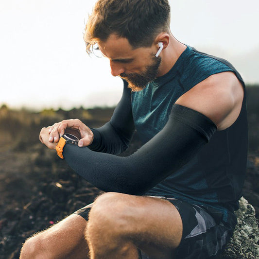 🧤Prix spécial dernier jour : 9,99 € ! 🔥 1 acheté, 1 offert ⏰Manches de compression sportives rafraîchissantes avec protection anti-UV