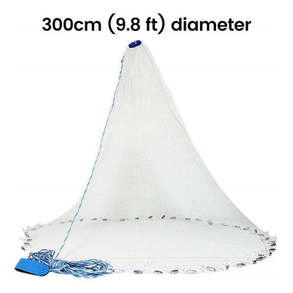 🎣 50% DE RÉDUCTION ! 🌊Épervier de Pêche Facile à Lancer – Nylon Monofilament, Maillage Résistant & Descente Rapide🛒