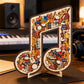 🎶 50% DE RÉDUCTION !! 🧩 Puzzle en Bois en Forme de Note de Musique
