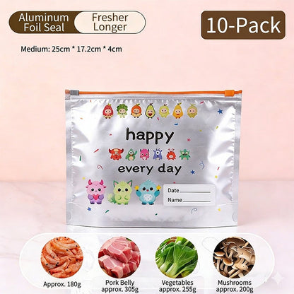 🏆 Offre spéciale du dernier jour : 9.99 € ! ✨Achetez 2 recevez 1 gratuit 💥Sacs de rangement réutilisables en aluminium refermables (10 pièces)