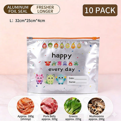 🏆 Offre spéciale du dernier jour : 9.99 € ! ✨Achetez 2 recevez 1 gratuit 💥Sacs de rangement réutilisables en aluminium refermables (10 pièces)