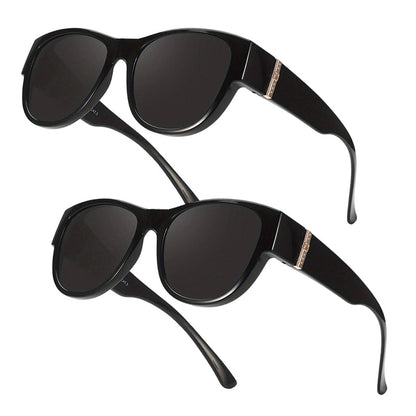 🏖️ Soldes d'été ☀️Grandes lunettes de soleil à porter par-dessus des lunettes de vue pour femmes💐