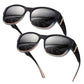 🏖️ Soldes d'été ☀️Grandes lunettes de soleil à porter par-dessus des lunettes de vue pour femmes💐
