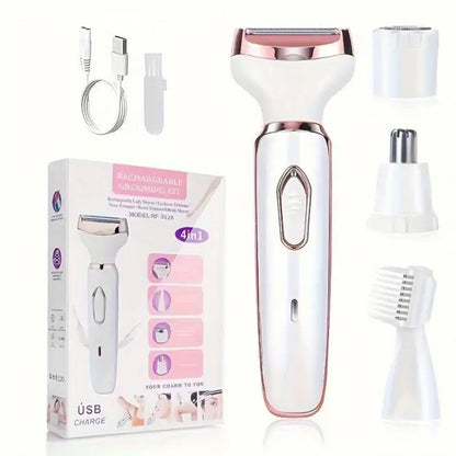 🏆 50 % DE RÉDUCTION EN CE MOMENT ! ✨Rasoir électrique sans fil 4 en 1 pour femmes