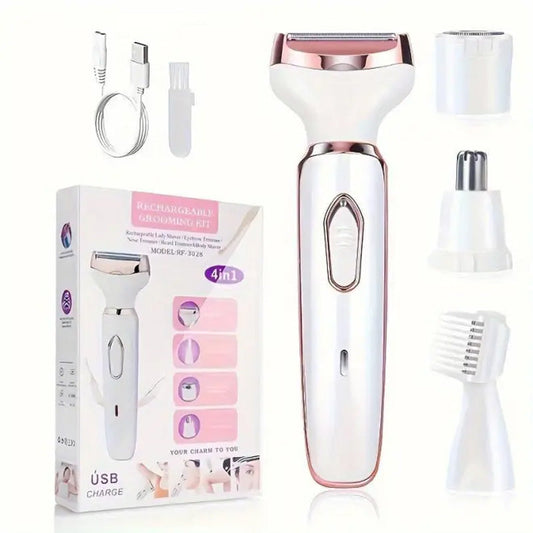 🏆 50 % DE RÉDUCTION EN CE MOMENT ! ✨Rasoir électrique sans fil 4 en 1 pour femmes