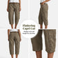 👖 50 % DE RÉDUCTION EN CE MOMENT ! 🌿 Capri cargo décontracté pour femme – Grandes poches pratiques, tissu respirant et coupe ample ✨