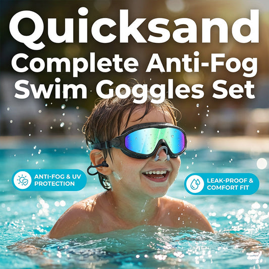🏊 PROMO FLASH 50% ! 👓 Lunettes de natation anti-buée avec bouchons d'oreilles et pince-nez 🌊