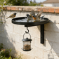 🐦 50% DE RÉDUCTION ! 🛁 Bain d'Oiseau Mural Métal Fer Robuste – Double Fonction Bassin + Crochet Polyvalent, Anti-Rouille, Fixation Murale Gain de Place