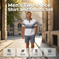 👕 50% DE RÉDUCTION ! 🩳 Ensemble deux pièces homme : chemise et short
