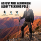 ⛰️ 50% DE RÉDUCTION ! ✨ Bâton de randonnée réglable en alliage d'aluminium – Résistant, amortissant les chocs, léger 🌲