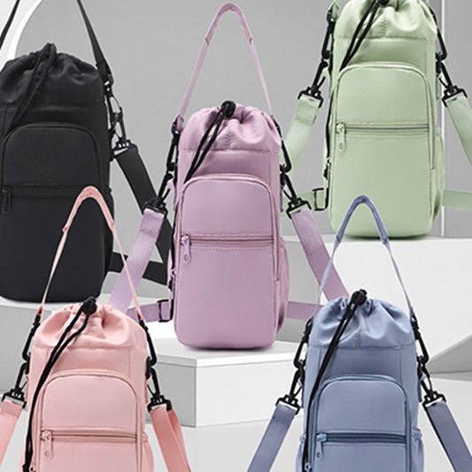 🏆Remise exclusive de 50 % !🎒 Sacoche pour bouteille d'eau avec compartiment pour téléphone portable – Parfaite pour les activités de plein air et le quotidien🌲 | Isotherme, grand espace de rangement et double sangle de transport✨